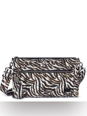 Lug Stretch Crossbody Bag NWT Zebra Sand